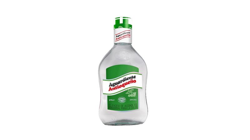 AGUARDIENTE  ANTIOQUENO VERDE SIN AZUCAR 375 ML 
