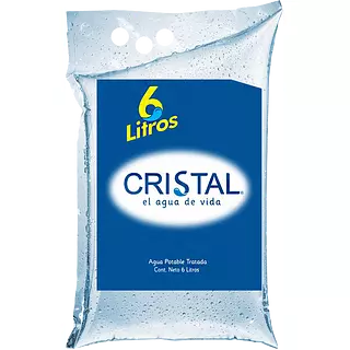 AGUA CRISTAL BOLSA 6L 