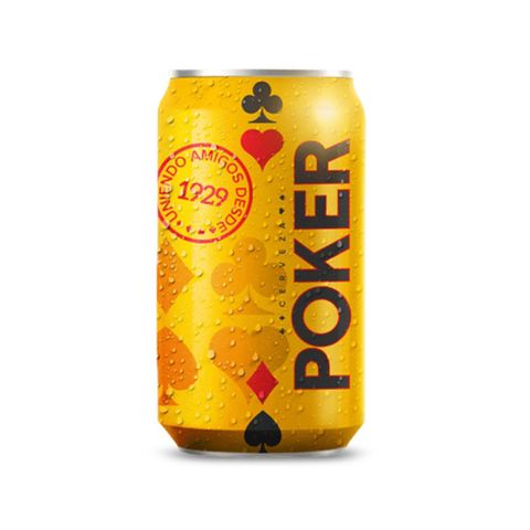 CERVEZA POKER POKER LATA 330 ML 